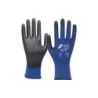 Ultra Let Montagehandske med polyurethan beklædt håndflade og elastisk nylonmanchet. Str 10/XL  Farve: Blå/Sort - Certificering: