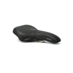 Sadel (unisex) fra Selle Royal model BRAVE. 60° kørestilling, Royal Gel, Cool Cover, Scuff Guards, Elastome & ICS. Stracciatella