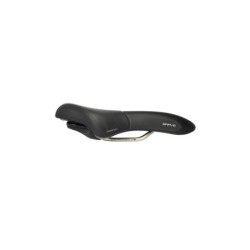 Sadel (unisex) fra Selle Royal model BRAVE. 60° kørestilling, Royal Gel, Cool Cover, Scuff Guards, Elastome & ICS. Stracciatella