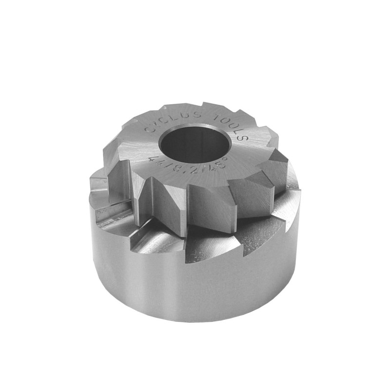 CYCLUS Kronrørs fræser diameter: 44 mm - Fræser dybte 8.2mm - Fræser vinkel 45°,