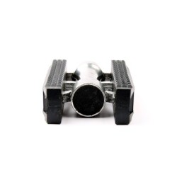 Pedal (sort) af aluminium og PVC. Med kuglelejer og Boron stålaksel. Til 9/16" gevind - OEM pakning