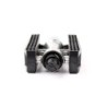 Pedal (sort) af aluminium og PVC. Med kuglelejer og Boron stålaksel. Til 9/16" gevind - OEM pakning