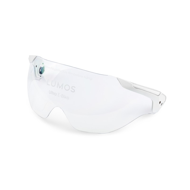 Lumos visir til Ultra E-bike hjelm - hvid.