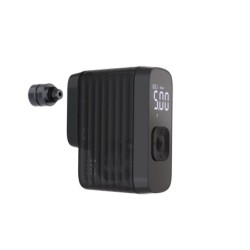 Elektrisk minipumpe fra BBB Li-ion batteri USB-C opladelig sort 0-120psi, Bar/Psi. Batteri 600 mAh x2 70x32x60mm