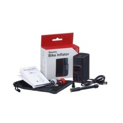 Elektrisk minipumpe fra MP Li-ion batteri USB-C opladelig sort 3-150psi, Bar/Psi. Batt 500 mAh x2 83,2x37,6x57mm