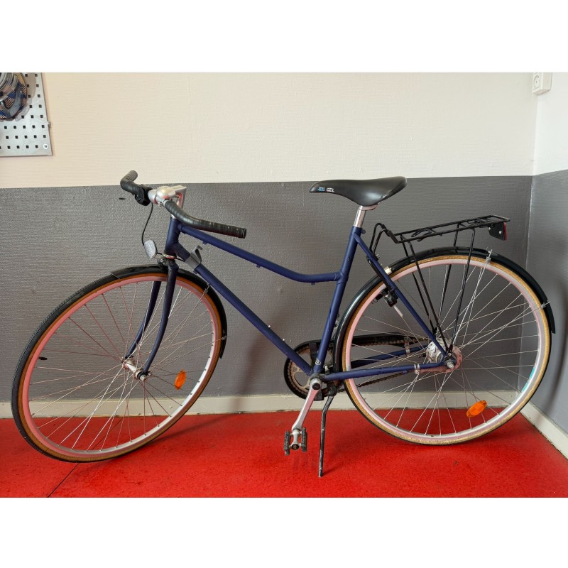 Dame cykel blå city