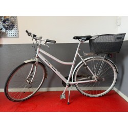 Dame cykel Kildemoes sølv med kurv for