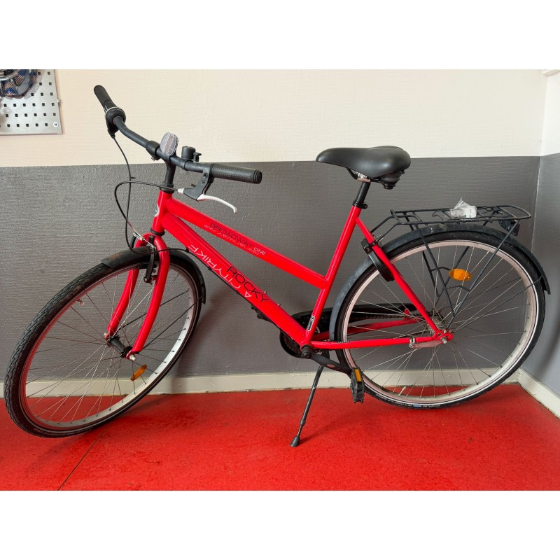 Dame cykel rød