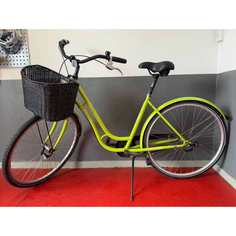 Dame cykel Ebsen grøn med kurv for
