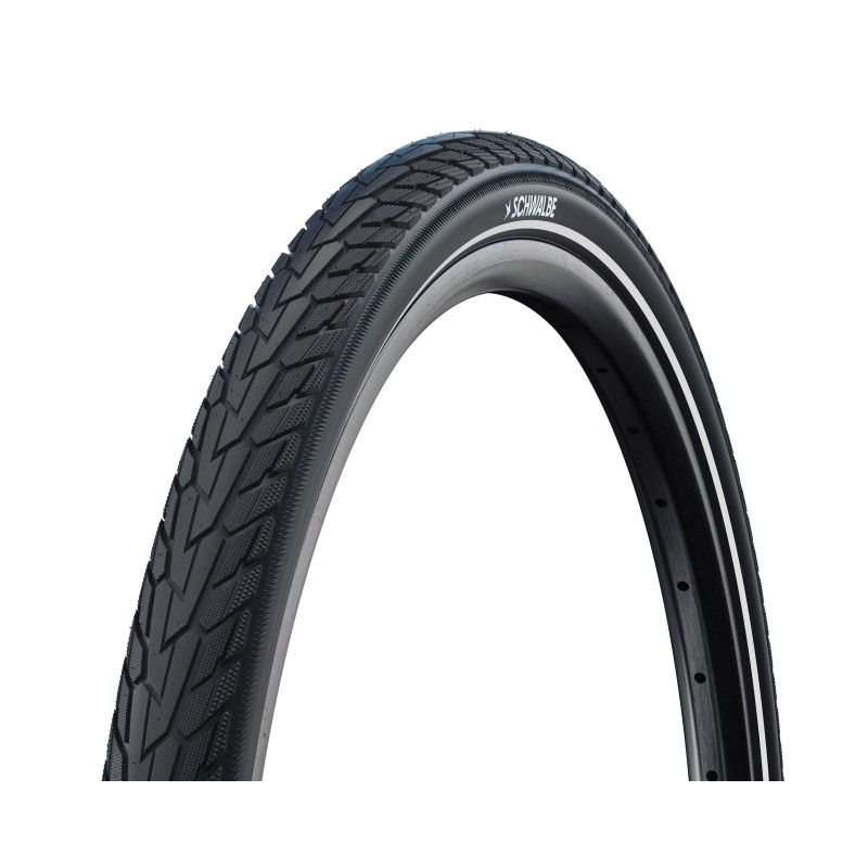 Dæk, Schwalbe, Motion Road Cruiser Plus, 700x42C (42-622), PunctureGuard punkteringsbeskyttelse, HS484 E-25 godkendt, Green Comp